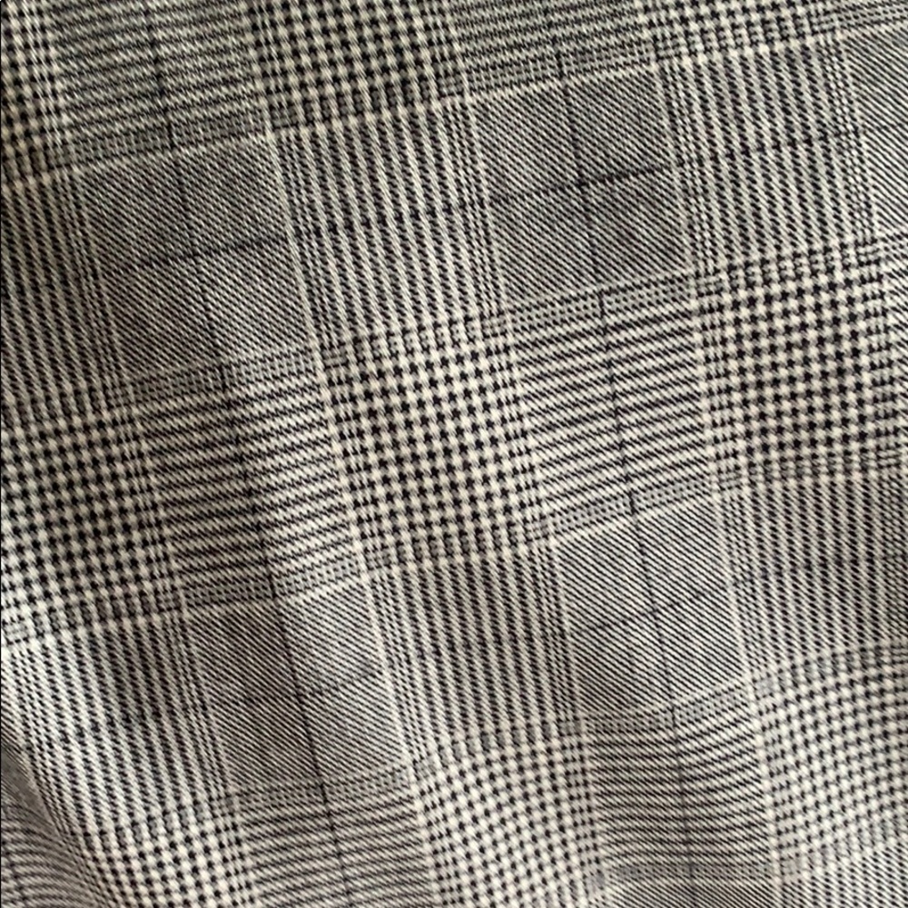 Houndstooth windowpane plaid slacks